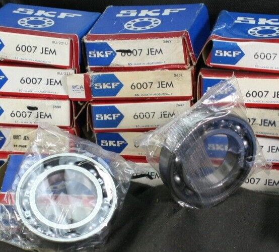 Five (5) SKF 6007 JEM Metric Deep Groove Bearings 35 MM ID Argentina NEW