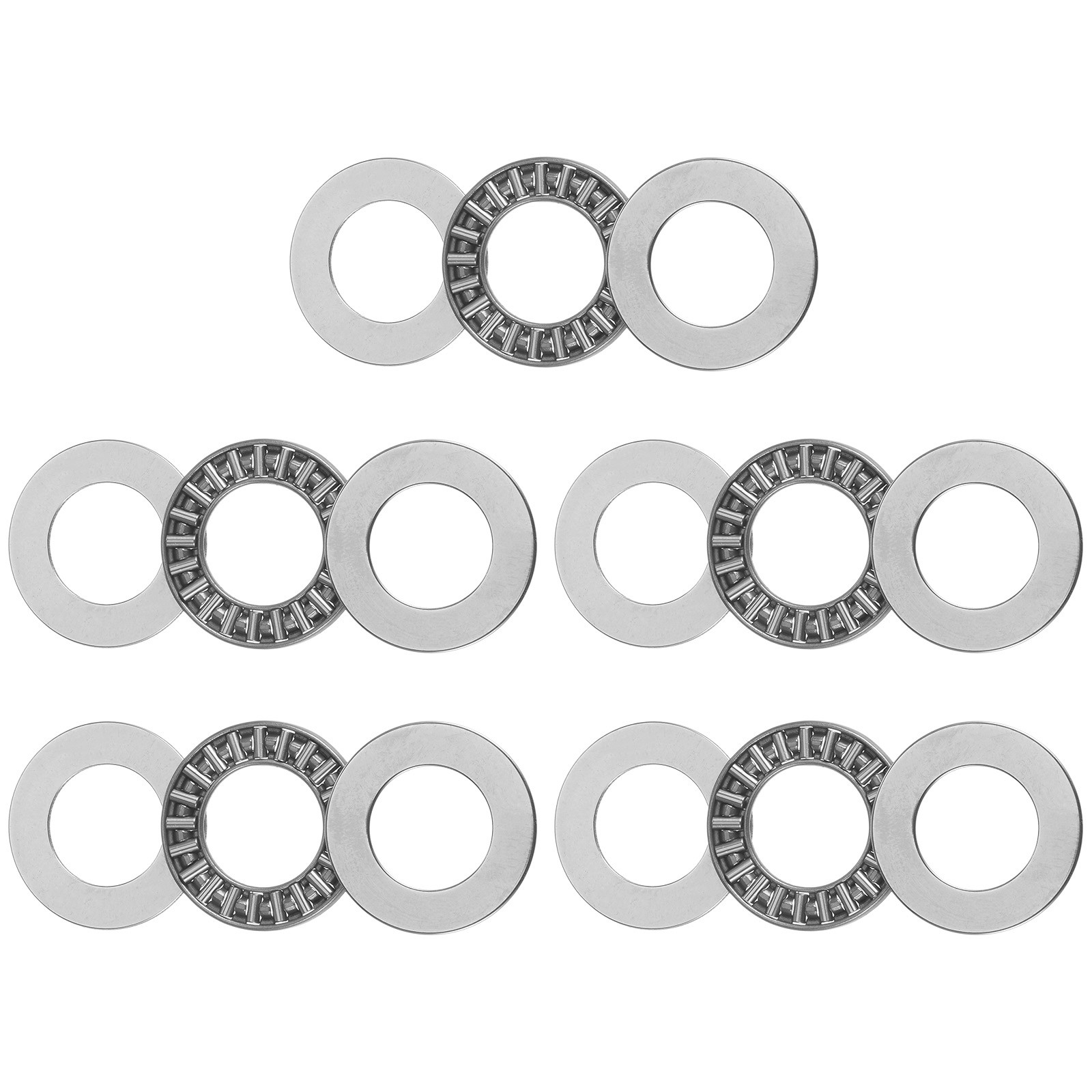 5pcs AXK1730 Thrust Needle Roller Bearings 17x30x2mm with AS1730 Washers