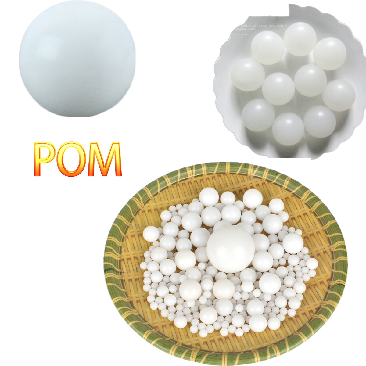Precision Solid POM Ball Roller Bearing Car Oil-proof φ2-φ50.8 Polyoxymethylene