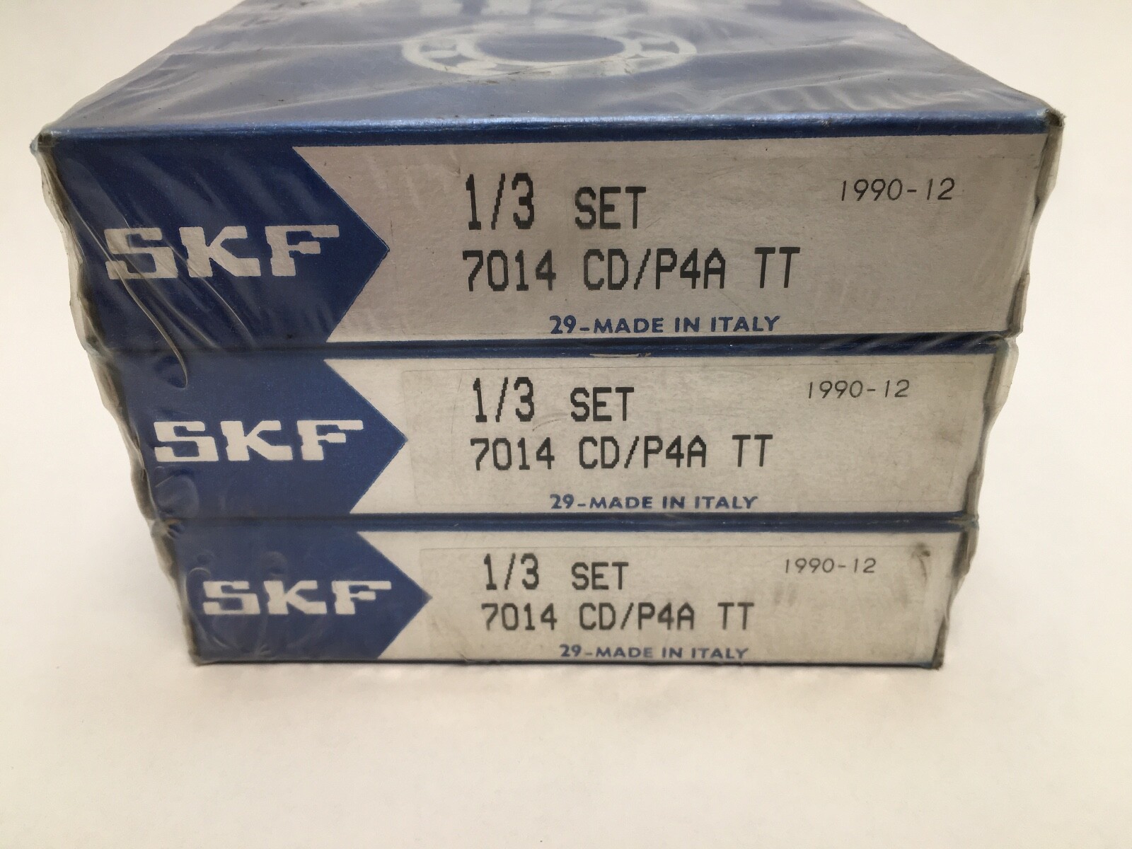 SKF 7014-CD/P4ATT Angular Bearing 70x110x20 mm 7014-CD-P4A-TT ABEC7 Italy Set