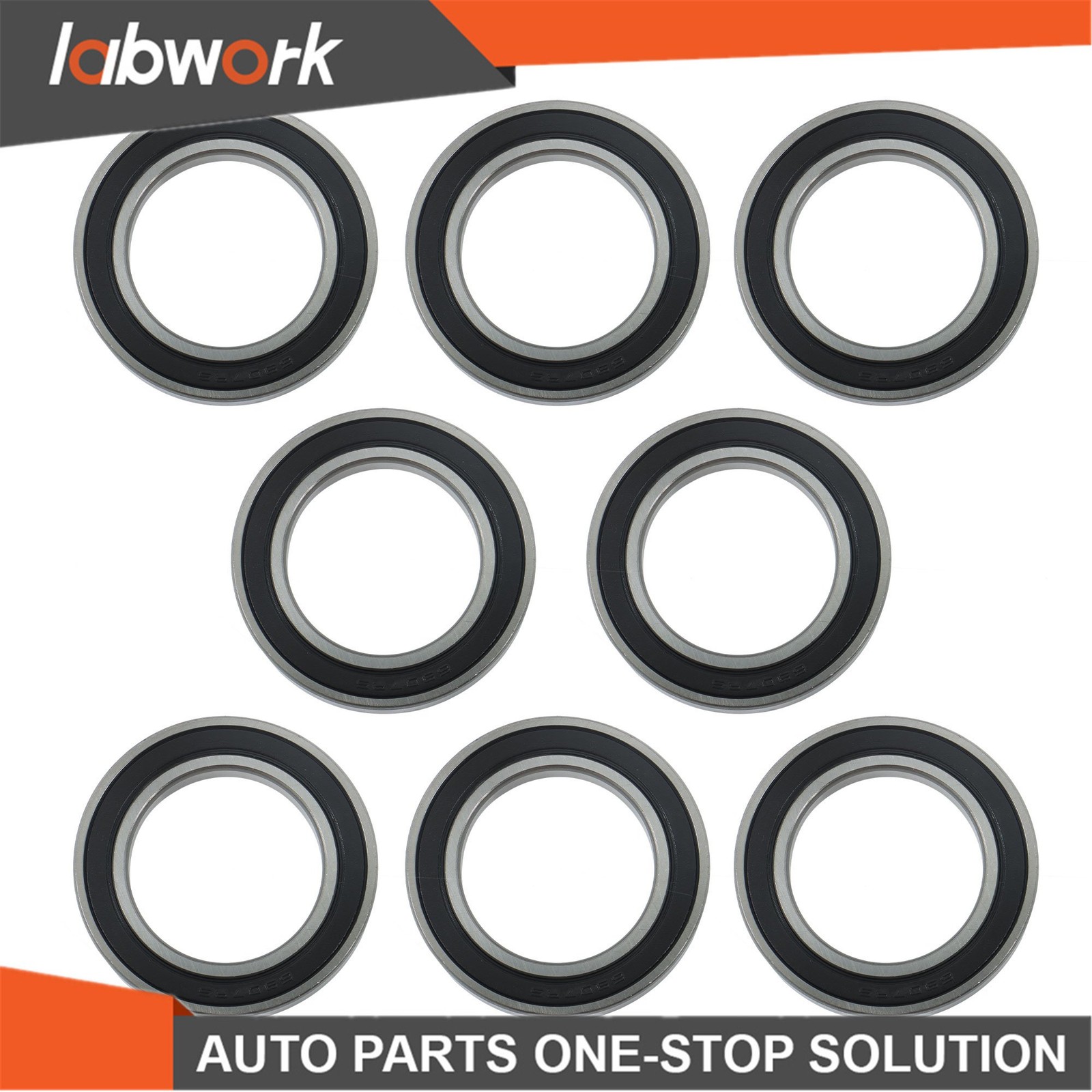 Labwork 6907-2RS Deep Groove Bearings 10pcs 35x55x10mm Rubber Sealed Set