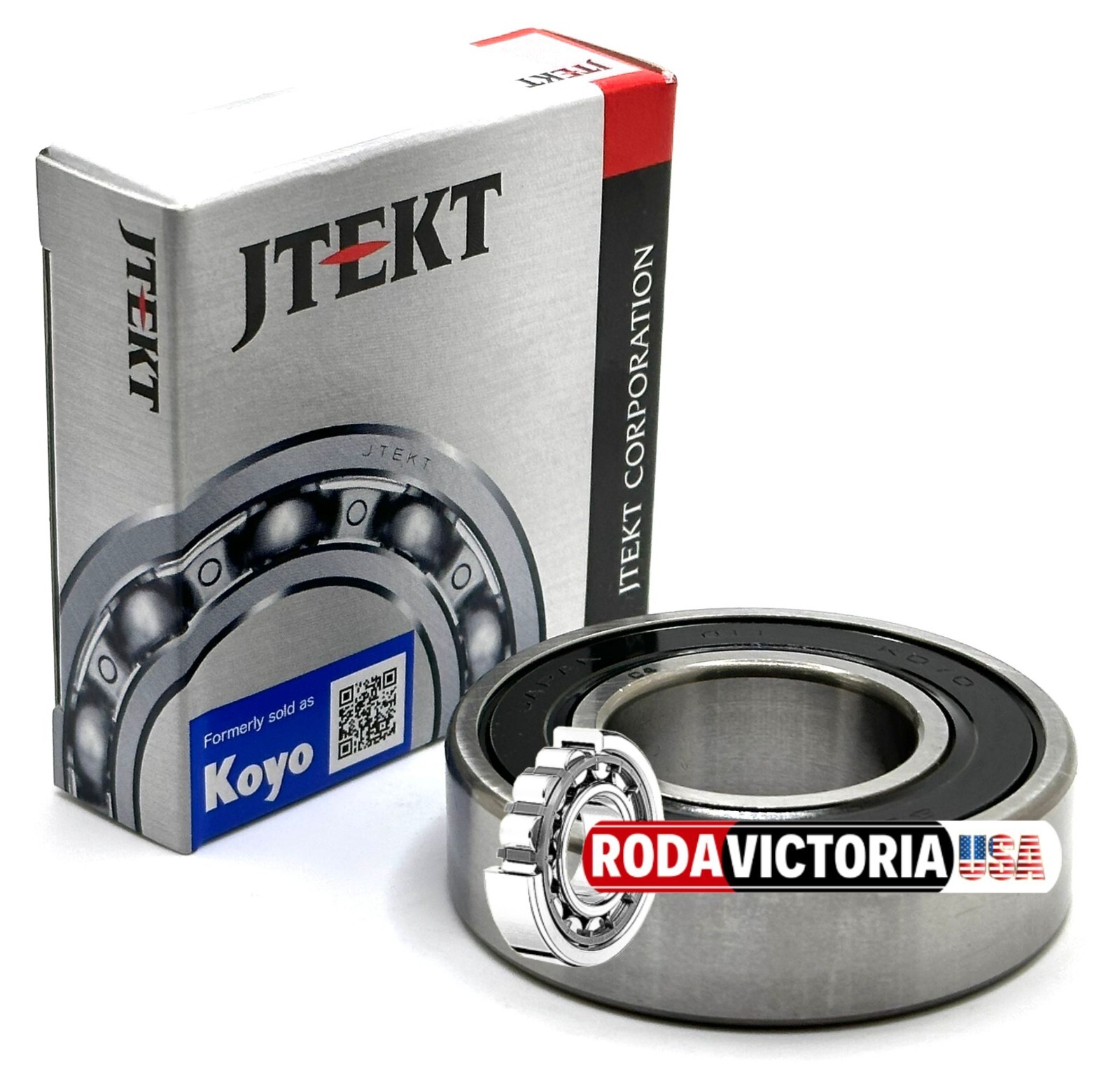 KOYO 62/28 W2RK C4 CRANKSHAFT BALL BEARING, RUBBER SEALED 28x58x16mm