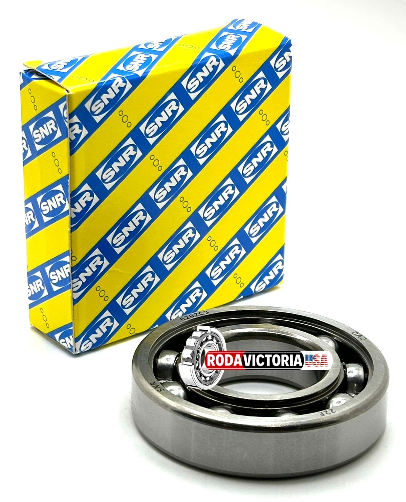 SNR/NTN 6207 C3 DEEP GROOVE BALL BEARING, OPEN TYPE, NO SEALS