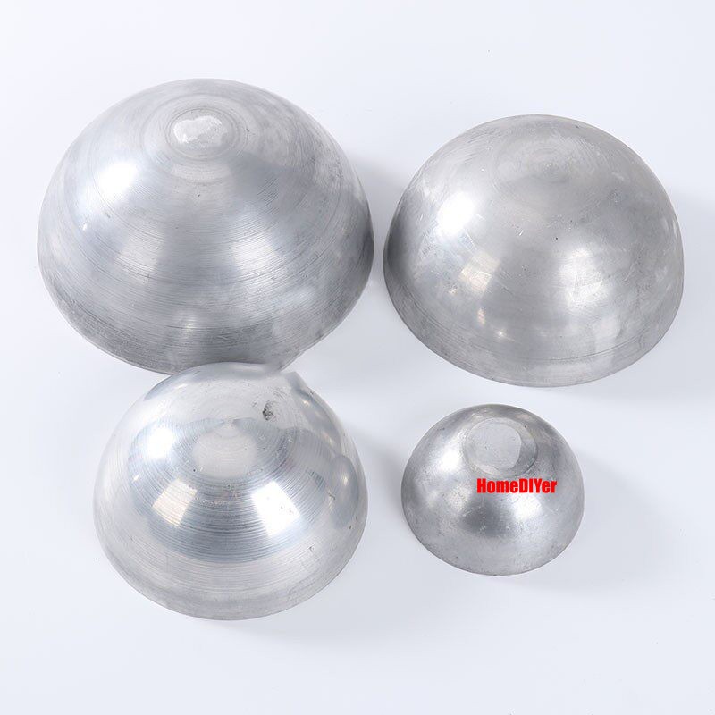 Aluminum Hemispheres Ø 20mm-380mm Metal Hollow Half Ball Alu Round Half Spheres