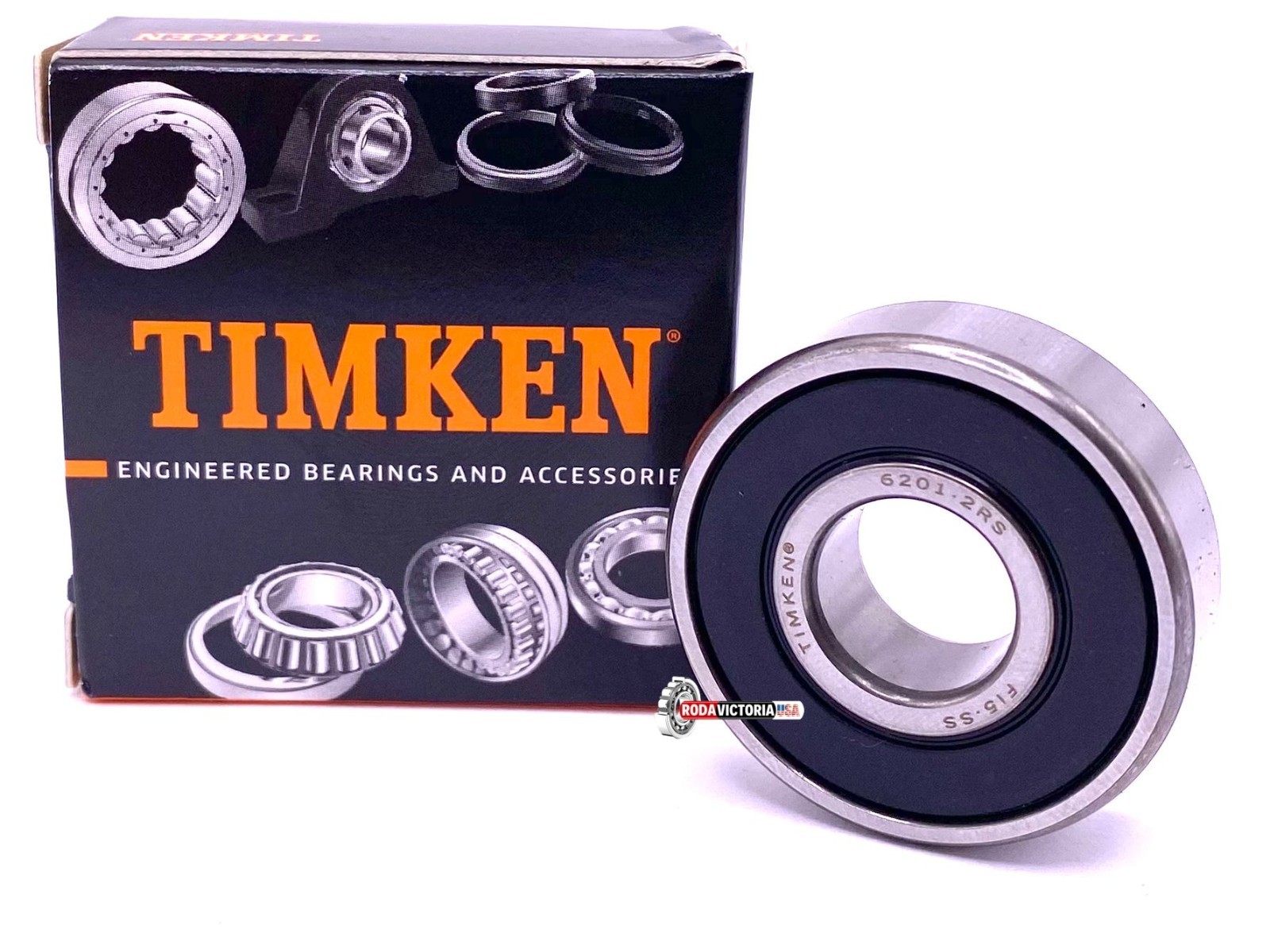 TIMKEN 201CC DEEP GROOVE RADIAL BALL BEARING 12Xx32x10 mm 6201 2RS