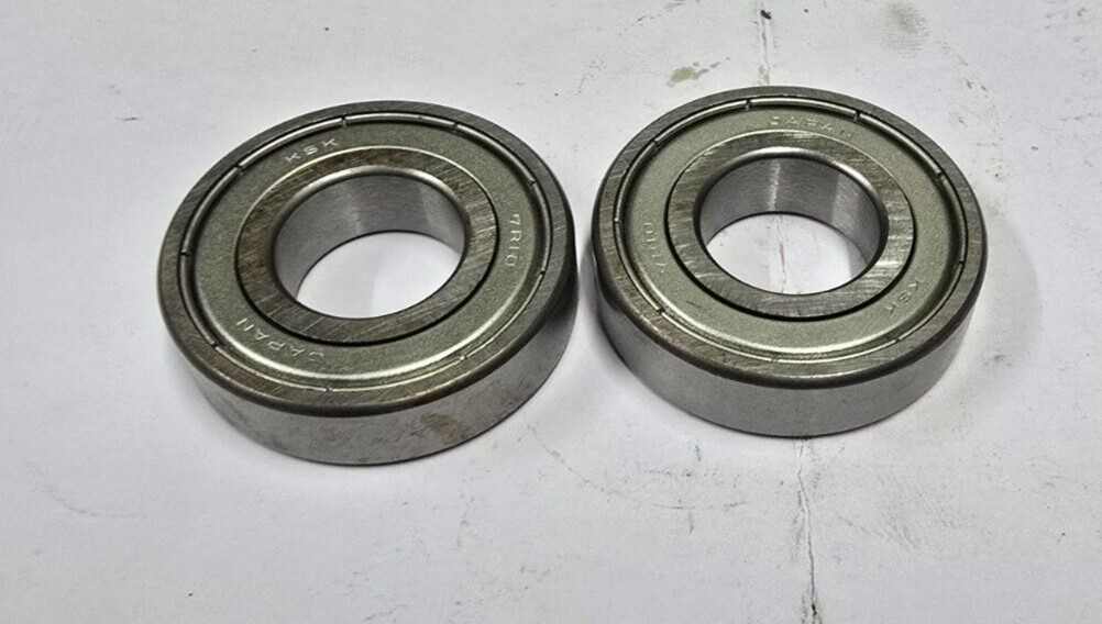 7R10 Ball Bearings NEW OPEN PEER KSK JAPAN ONE SIDE SHIELDED 7R10Z LOT OF 2 7R10