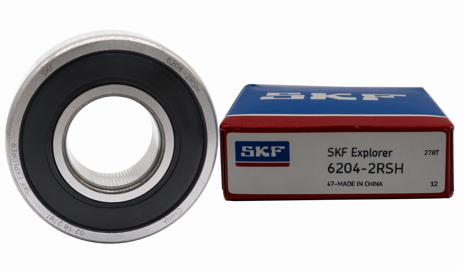 2PCS NEW SKF 6204-2RSH Deep Groove Ball Bearing 6204-2RS 6204RS