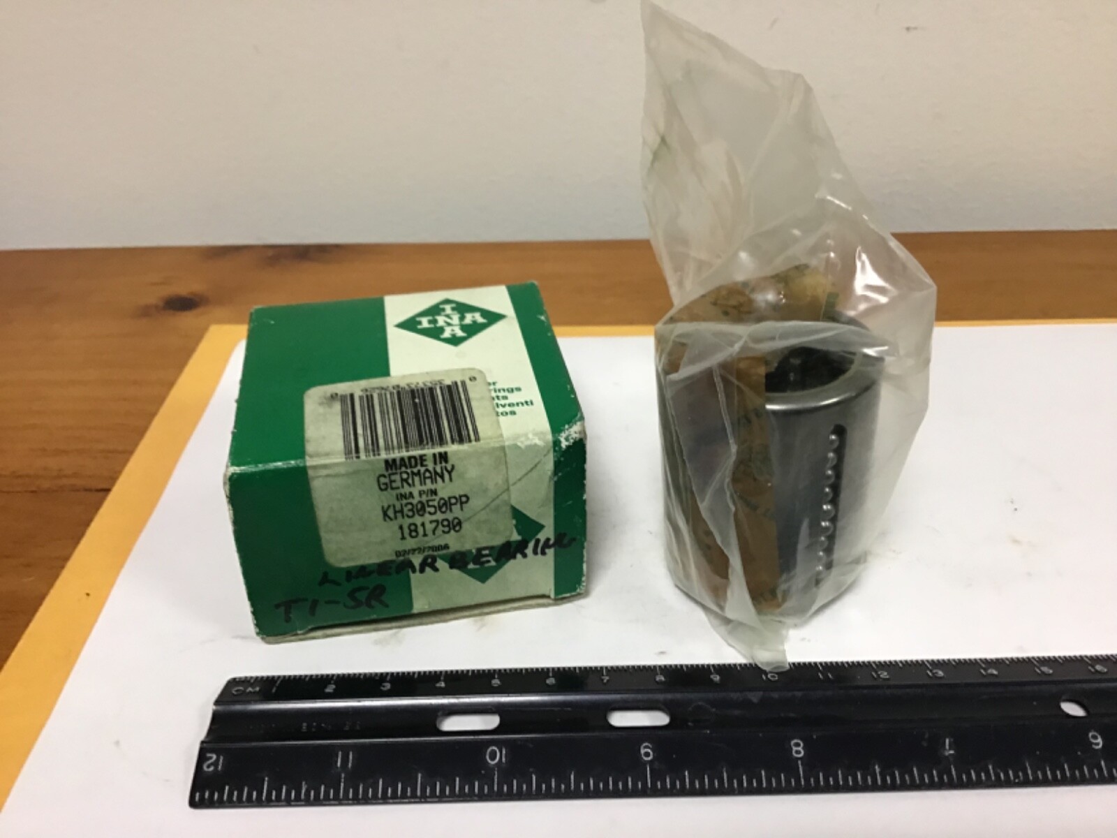 New INA KH3050PP Linear Bearing, 30mm ID, 40mm OD X 50mm Long