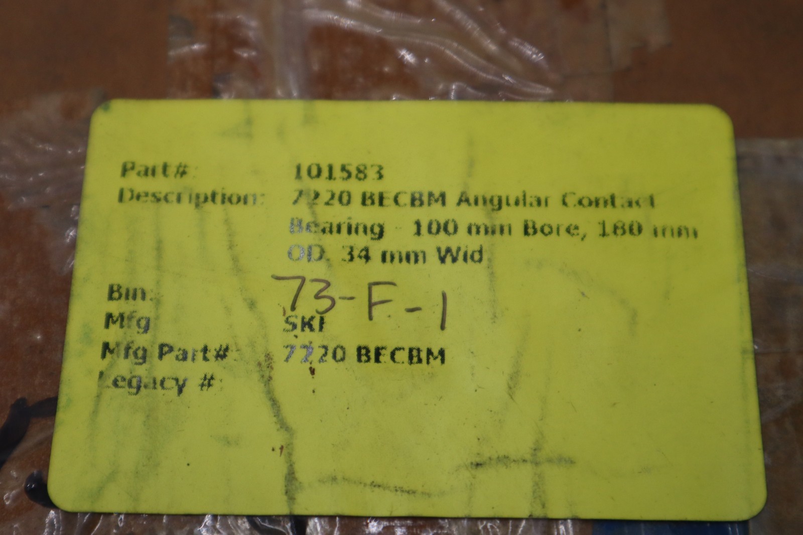 SKF EXPLORER 7220BECBM/ 7220 BECBM Angular Contact Ball Bearing – STOCK CC128