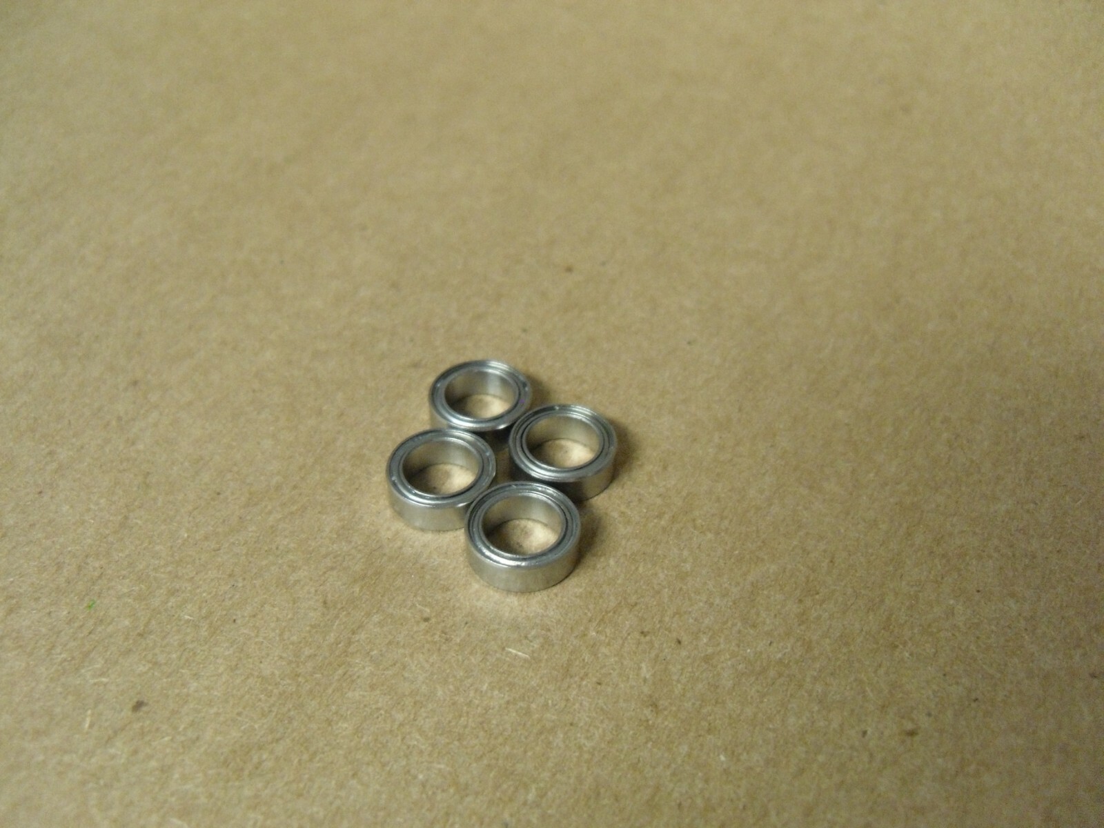 (Qty 4) R168-ZZ RADIAL BALL BEARING 1/4X3/8X1/8