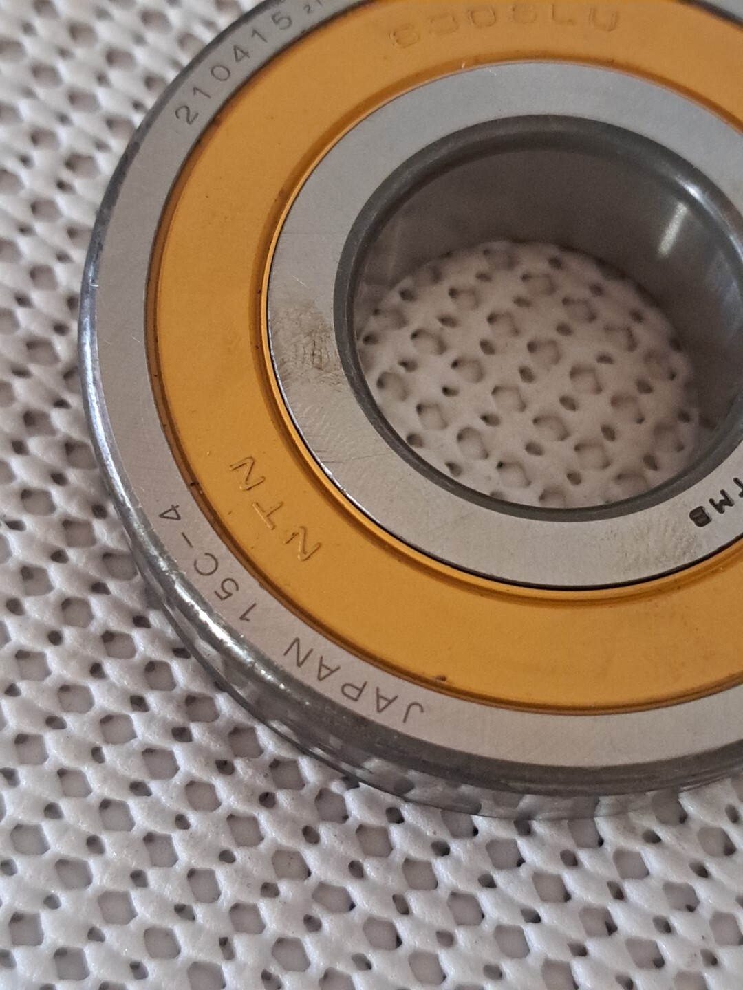 NTN Ball Bearing Made in Japan 6306LU NOS, Surface Rust From Storage.