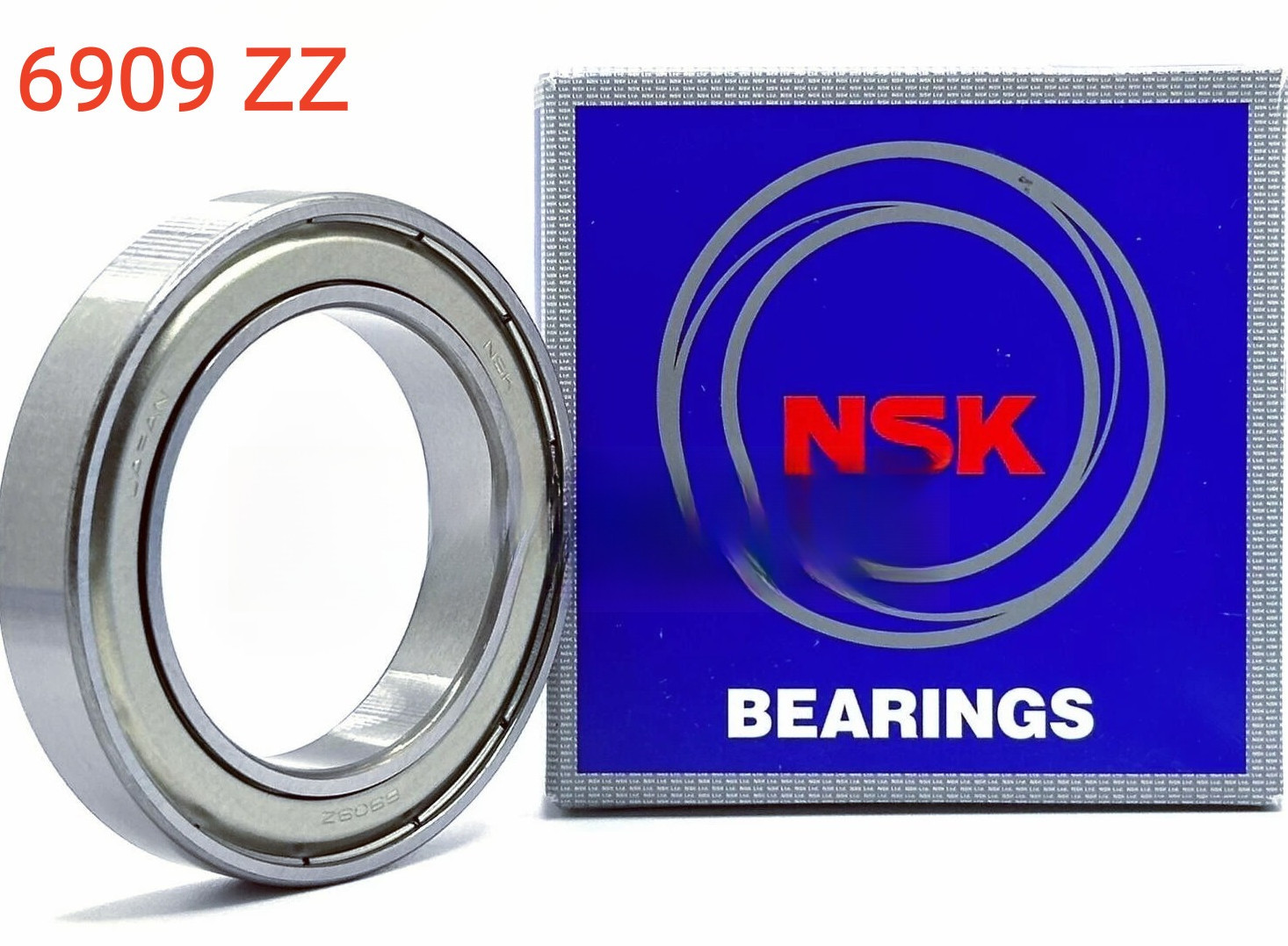 1PCS Brand New NSK 6909 ZZ Deep Groove Radial Ball Bearing 45x68x12mm