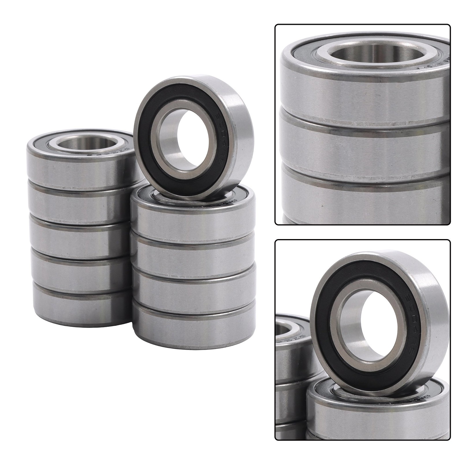 10 Count 6004-2RS C3 Premium Rubber Sealed Ball Bearing 20x42x12mm Precision