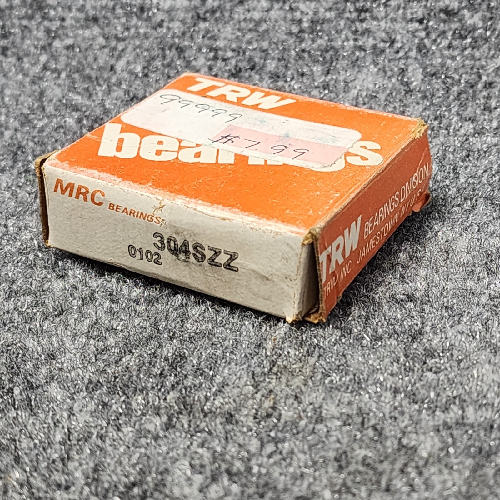 MRC 304SZZ Bearing 20 mm ID, 52 mm OD, 15 mm Width