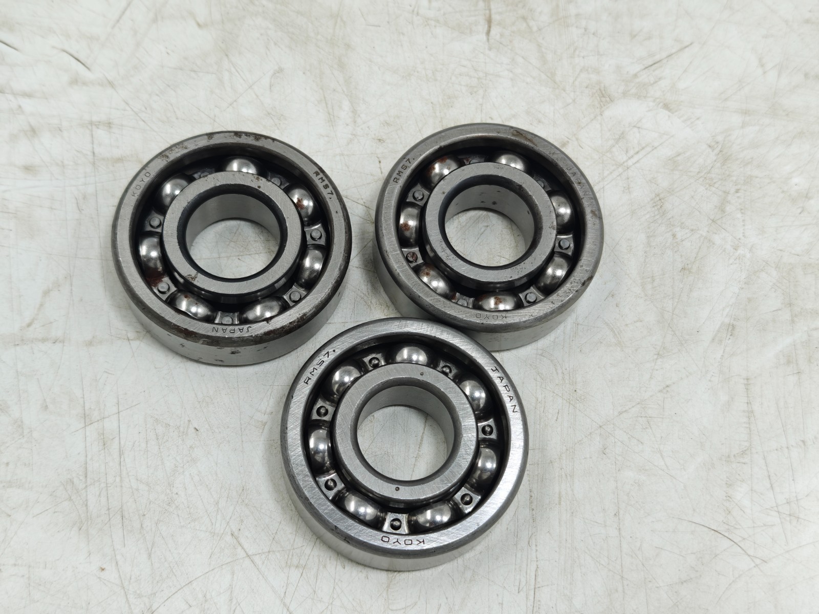 (Qty.3) RMS7 Koyo Deep Groove Ball Bearing RMS 7 / MS 9 / MJ 7/8 Lot of 3