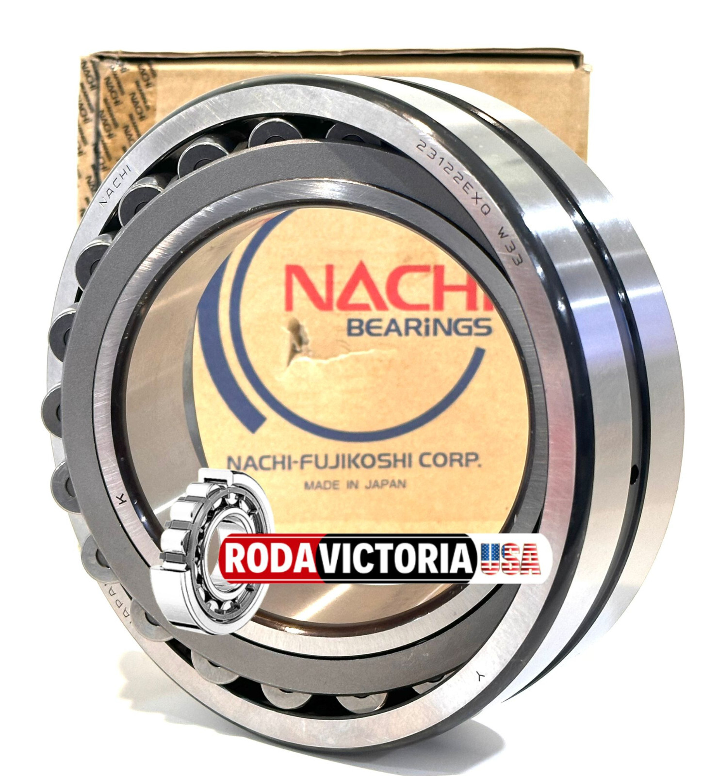 NACHI JAPAN 23122 EXQW33K SPHERICAL ROLLER BEARING 110x180x56mm