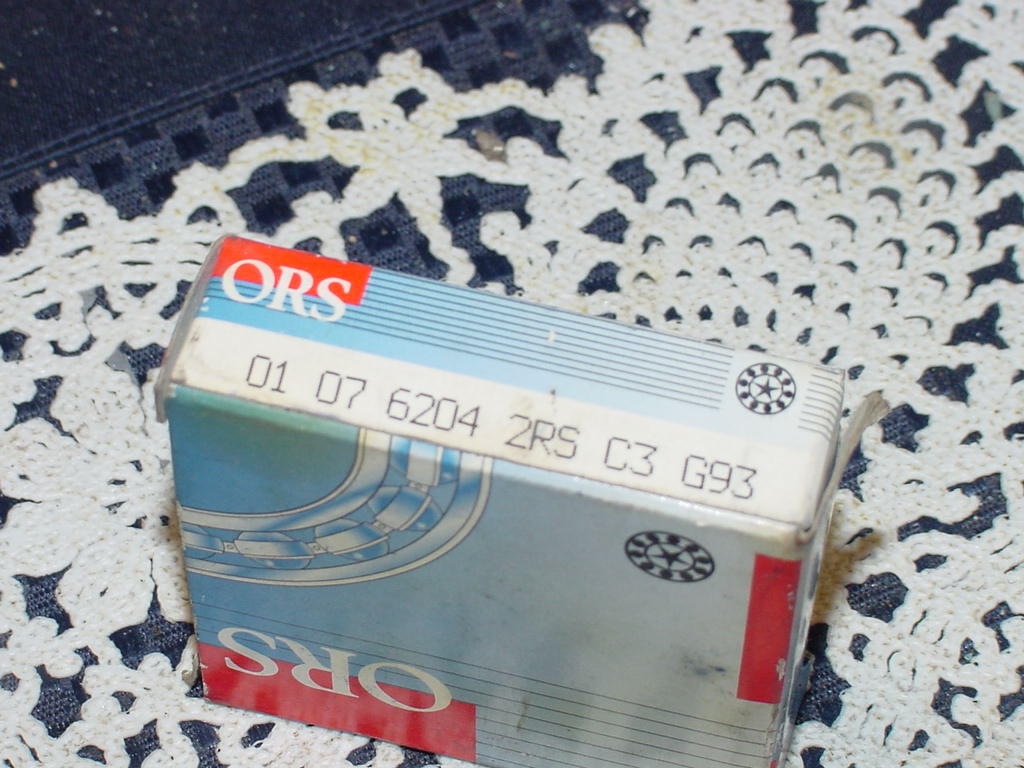 ORS 01 07 6204 2RS C3 G93 Bearing, Single Row, 27 MM ID X 47 MM OD X 14MM Width