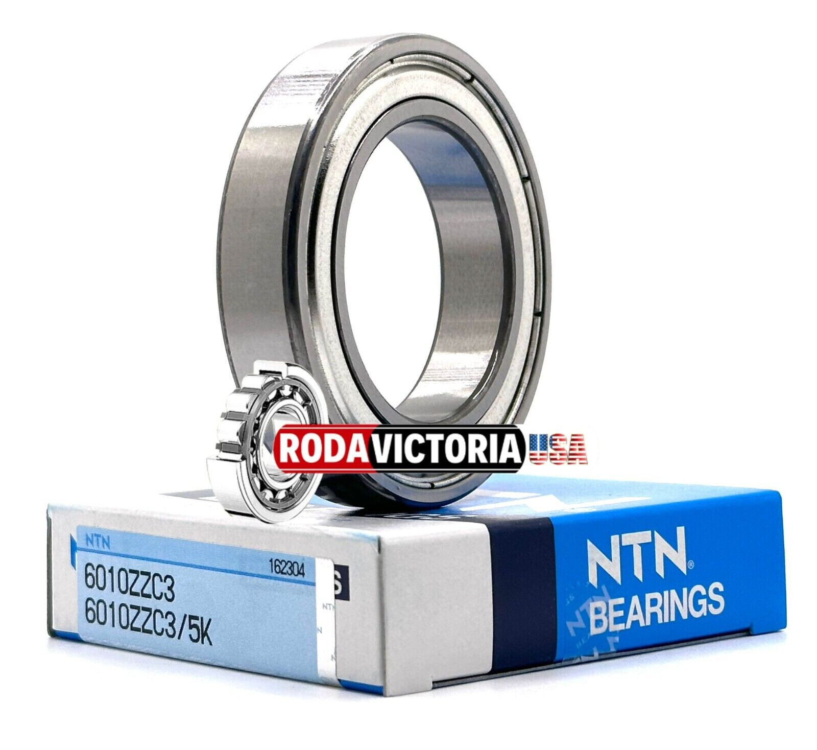 NTN 6010 ZZ C3/5K DEEP GROOVE BALL BEARING, METAL SHIELDED 50x80x16mm