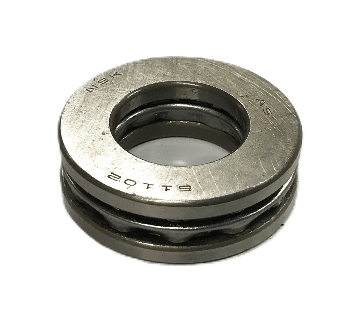 NSK/SKF 3-piece Thrust Ball Bearing 51102 [Lot of 4] NOS