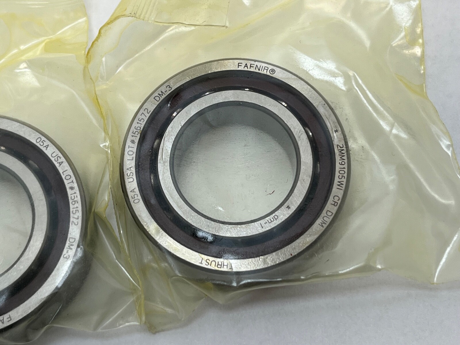 Fafnir 2MM9105WI-DUM Bearing 25x47x12 mm 7005-C 2MM-9105-WI-CR-DUM USA 2 Pcs