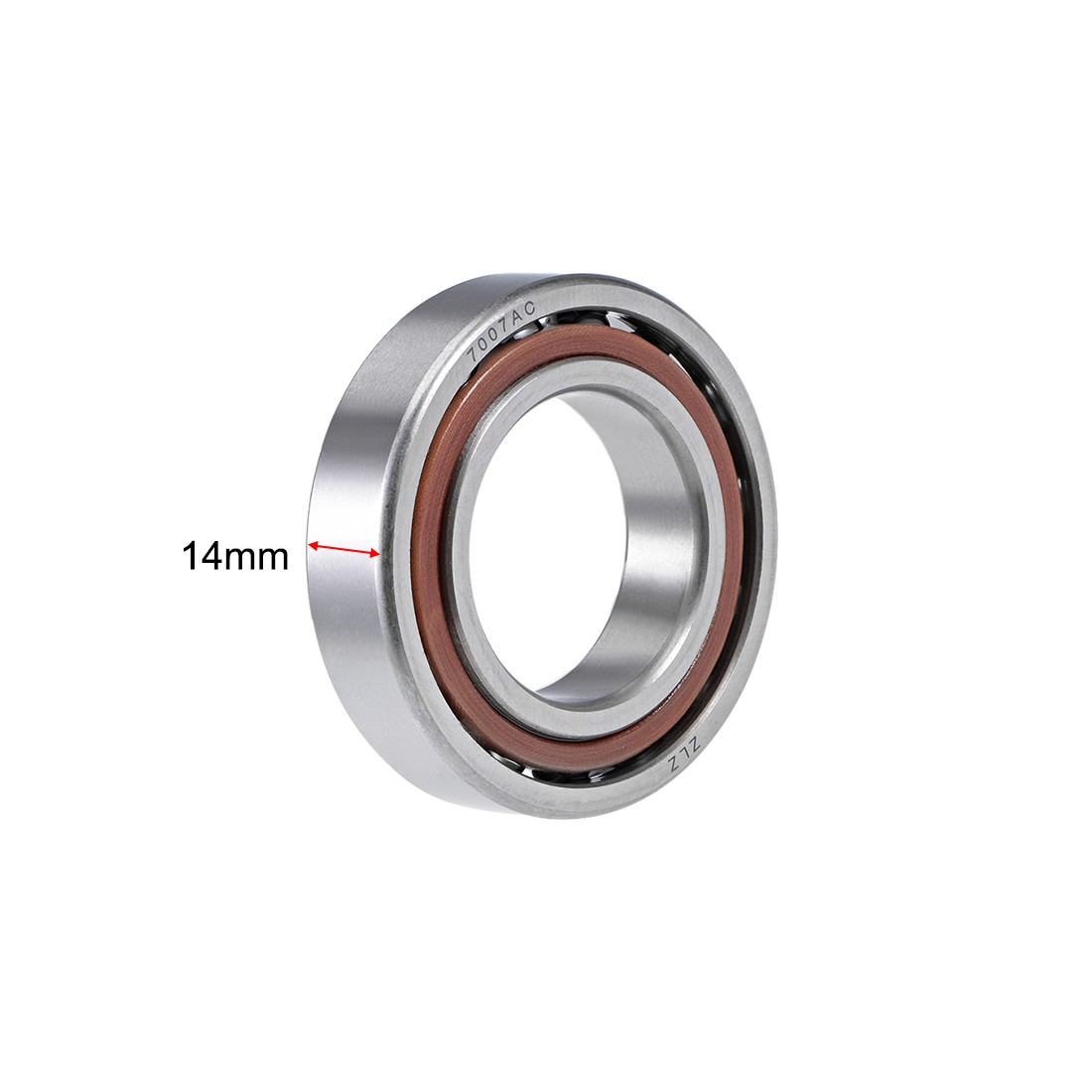 7007AC Angular Contact Ball Bearing 35x62x14mm Single Row Open Type 2pcs
