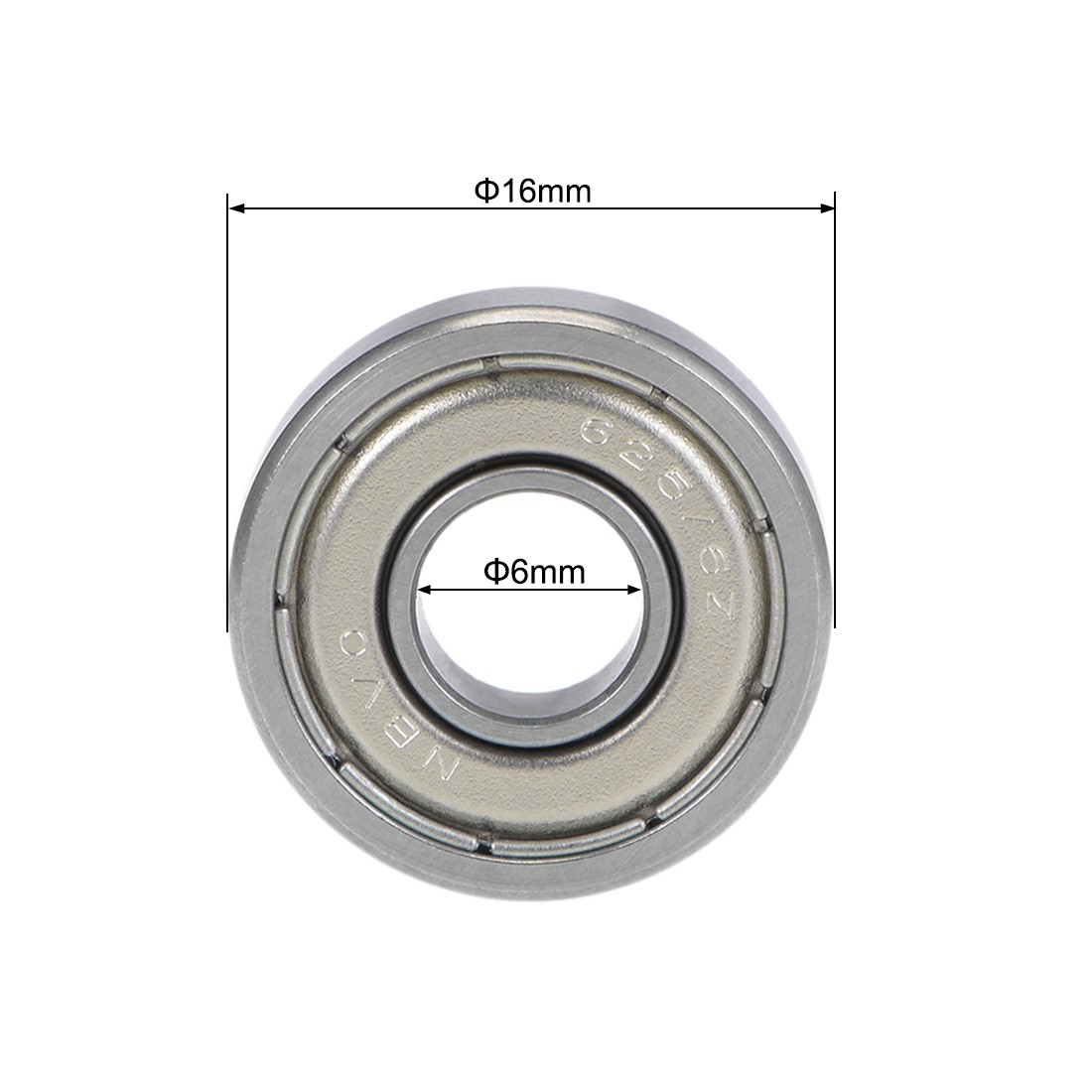 R1660ZZ Deep Groove Ball 2pcs6x16x5mm Double Shield Hole Z2 5pcs