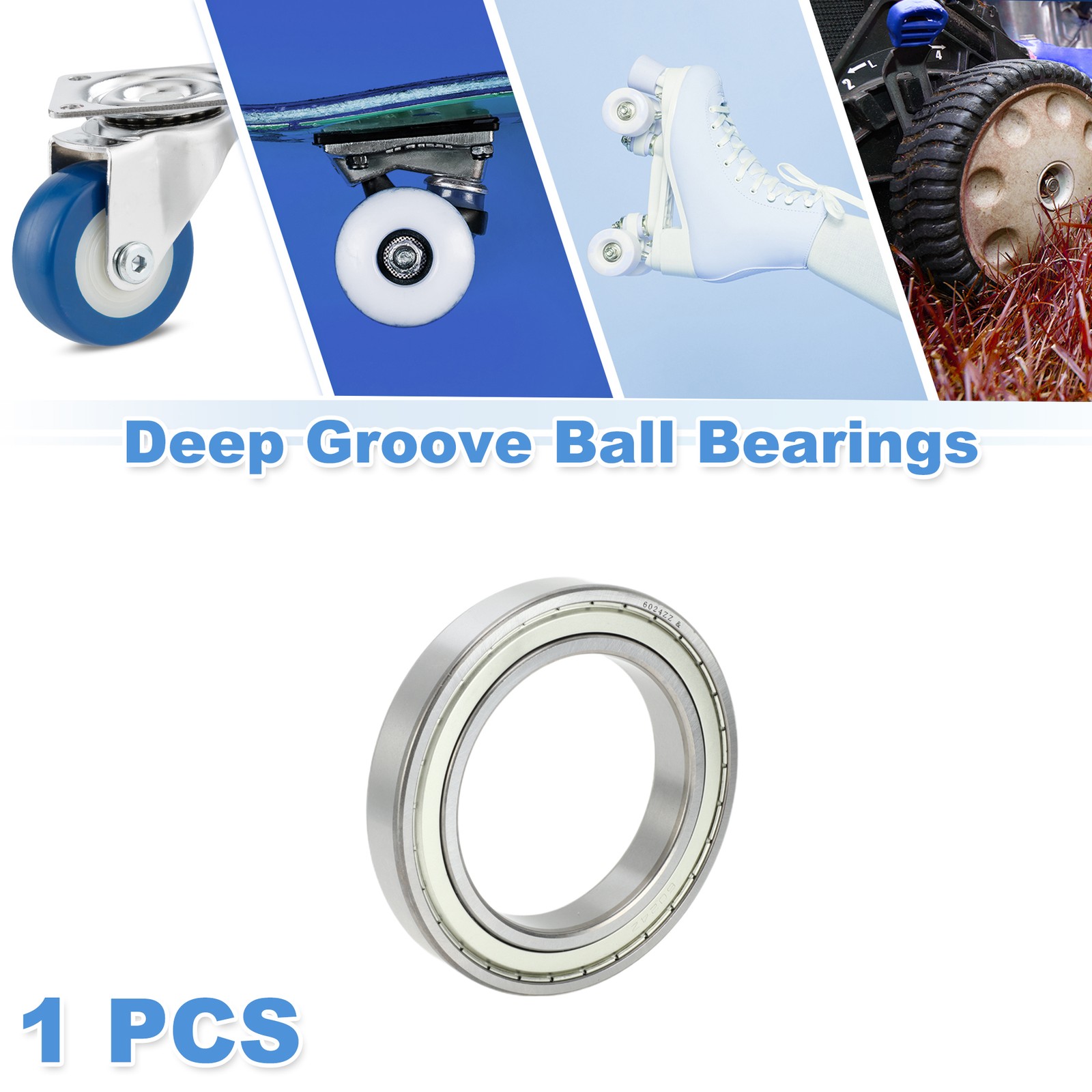 6024ZZ & Deep Groove Ball Bearings 120x180x28mm 1 Pc Scooter Skateboard Wheel
