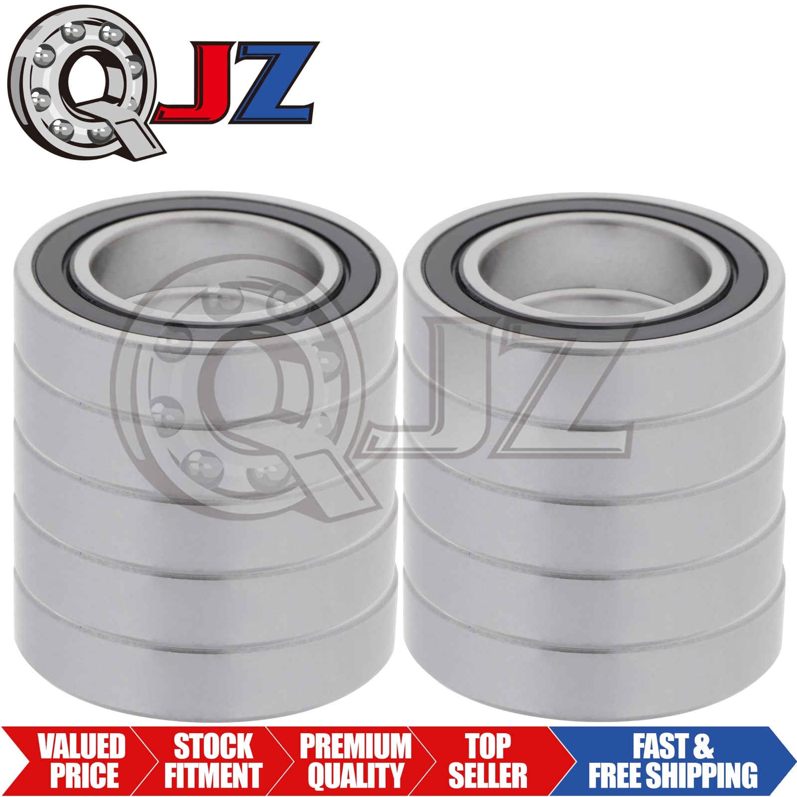 [Qty.10] 6915-2RS Radial/Deep Groove Ball Bearing [72mm ID x 105mm OD x 13mm W]