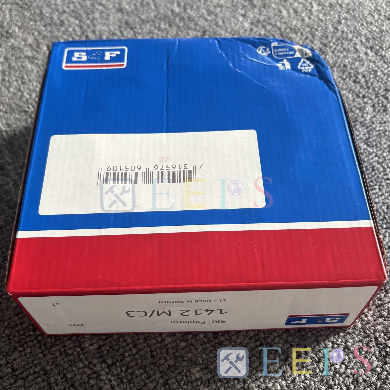 Double Row Self Aligning Ball Bearing Fits For SKF 60x150x42 1412 M/C3