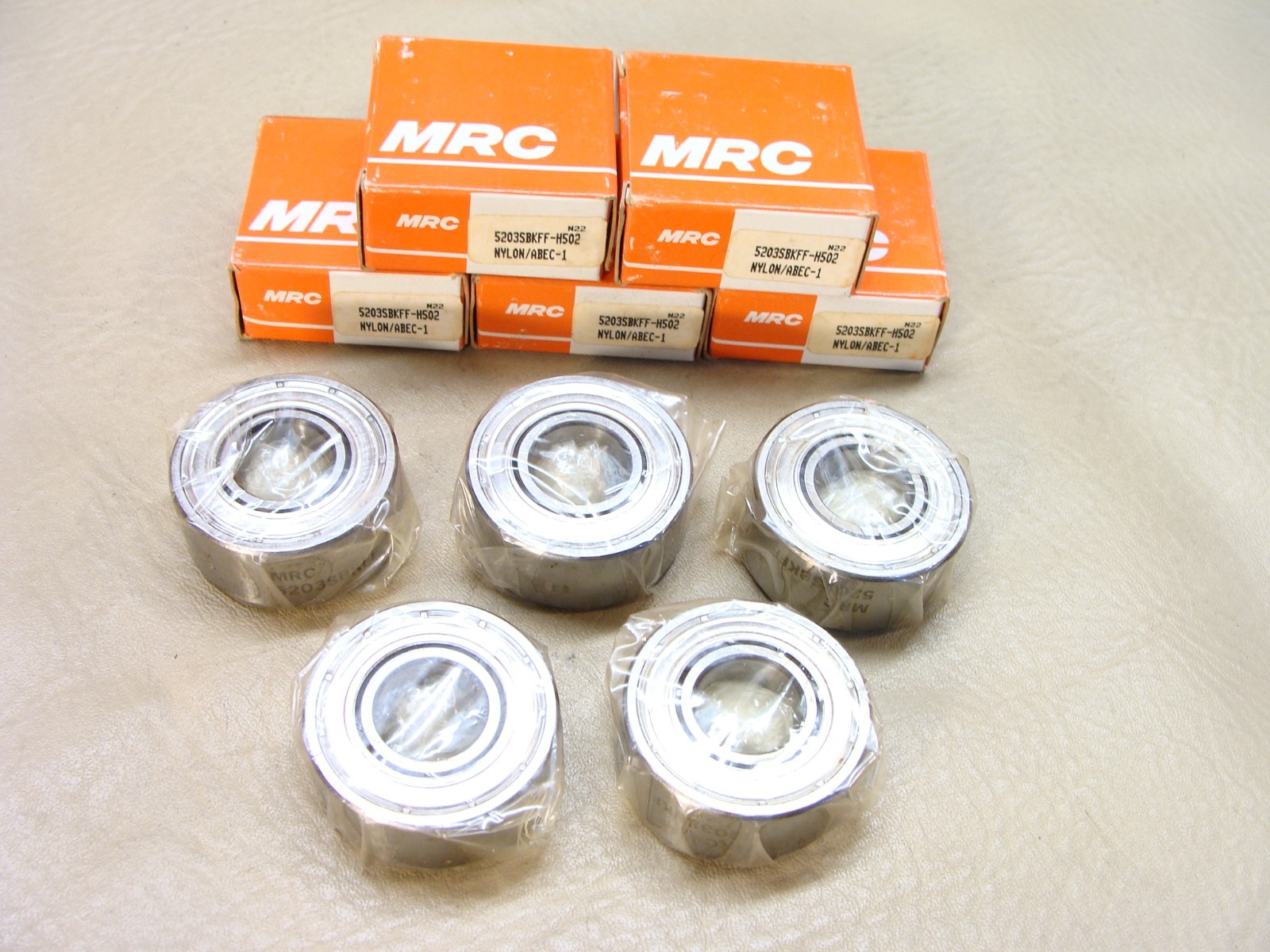 NEW lot of 5 MRC 5203SBKFF-H502 bearing made in USA