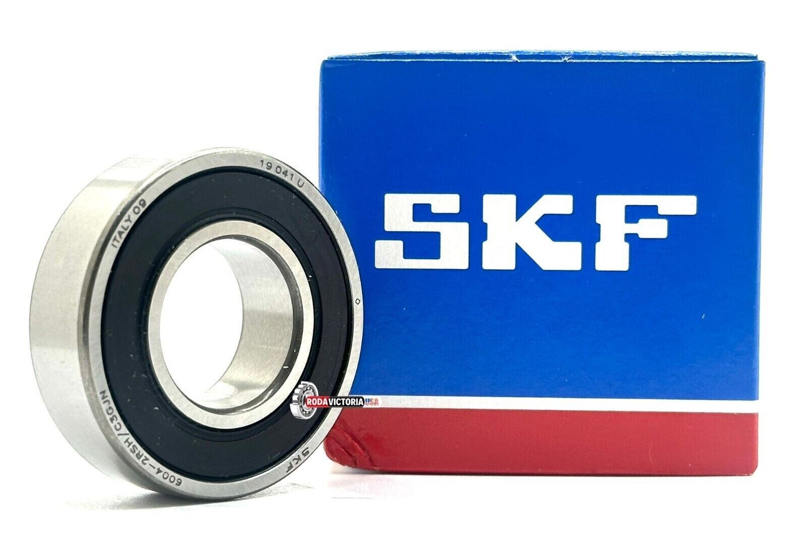 SKF 6004 2RS C3 GJN DEEP GROOVE BALL BEARING, RUBBER SEALED 20x42x12mm
