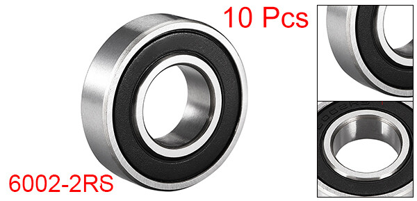 TEN 6002-2RS Ball Bearing Double Sealed 15x32x9mm Universal High Carbon Steel Z1