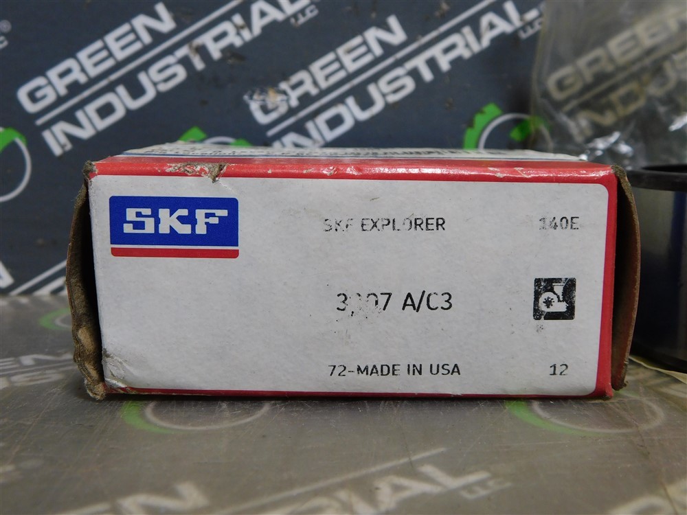 NEW SKF 3307 A/C3 Angular Contact Ball Bearing 35m Bore 80mm OD 34.9mm Width 30°