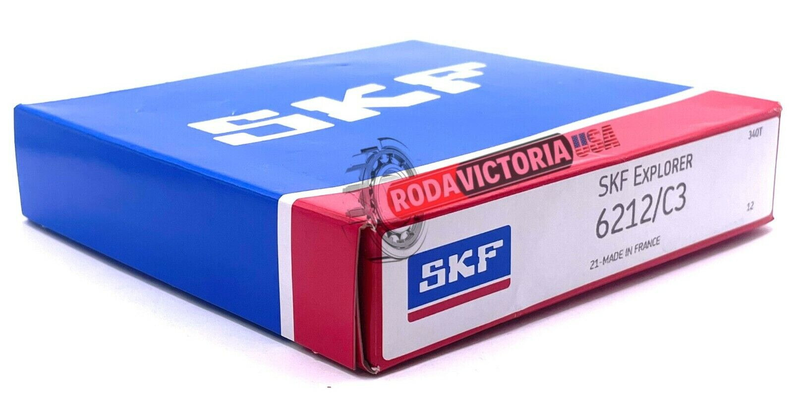 SKF 6212 C3 DEEP GROOVE BALL BEARING, OPEN TYPE, NO SEALS 60x110x22 mm