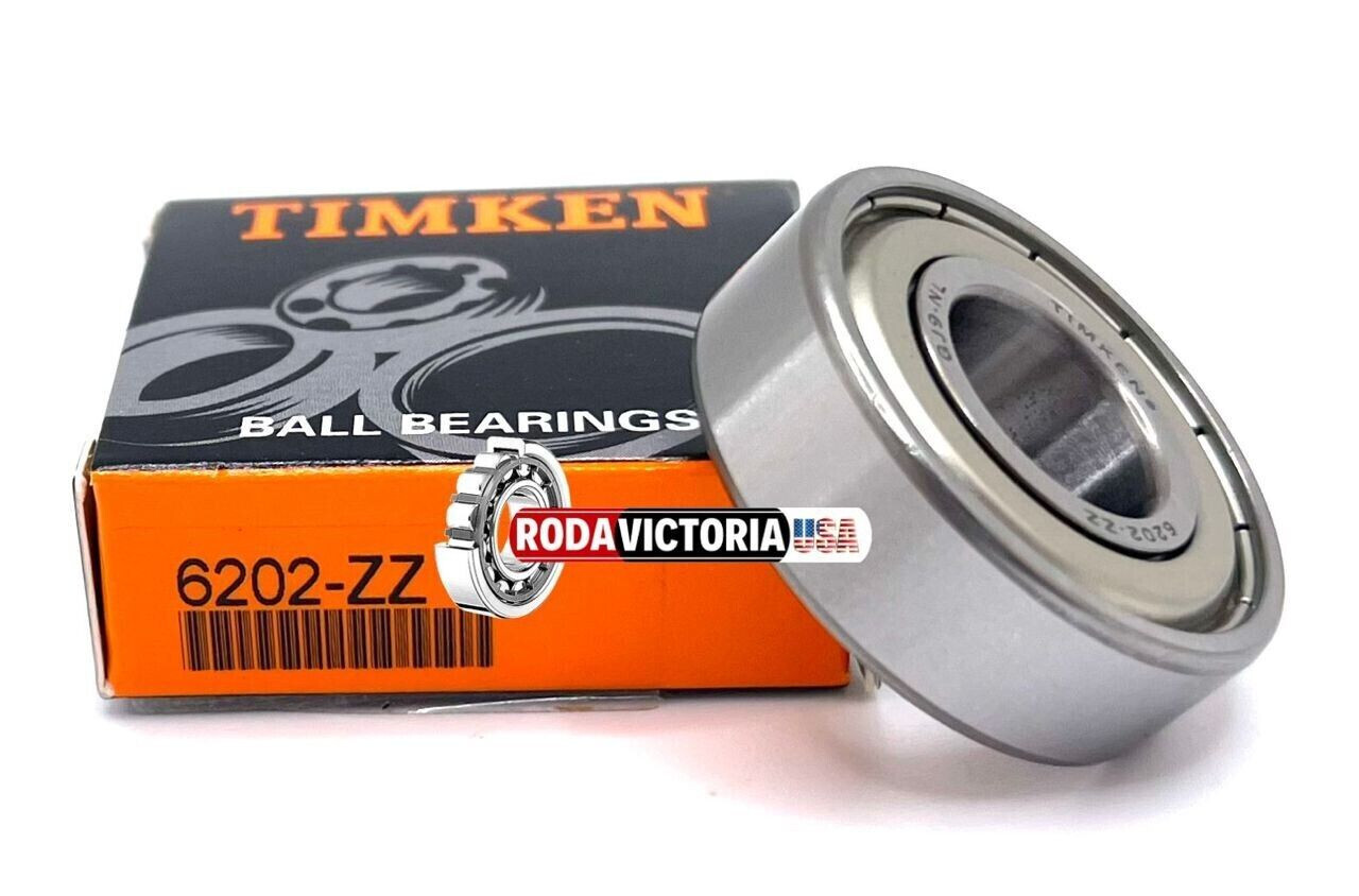 TIMKEN 6202 ZZ DEEP GROOVE BALL BEARING, METAL SHIELDED 15x35x11mm