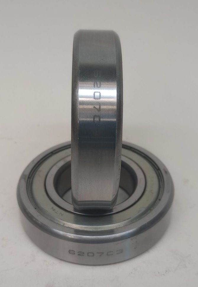 NTN 6207ZZ-C3 Ball Bearing Deep Groove 35X72X17mm Double Shielded (Pack of 2)