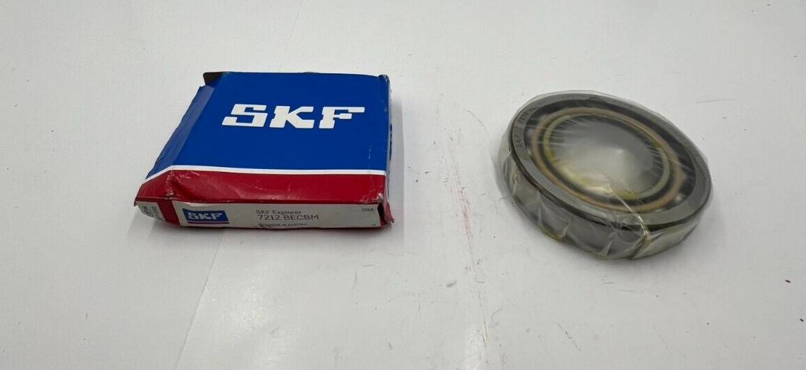 SKF 7212-BECBM Single Row Angular Contact Ball Bearing 60mm Bore x 110mm x 22mm