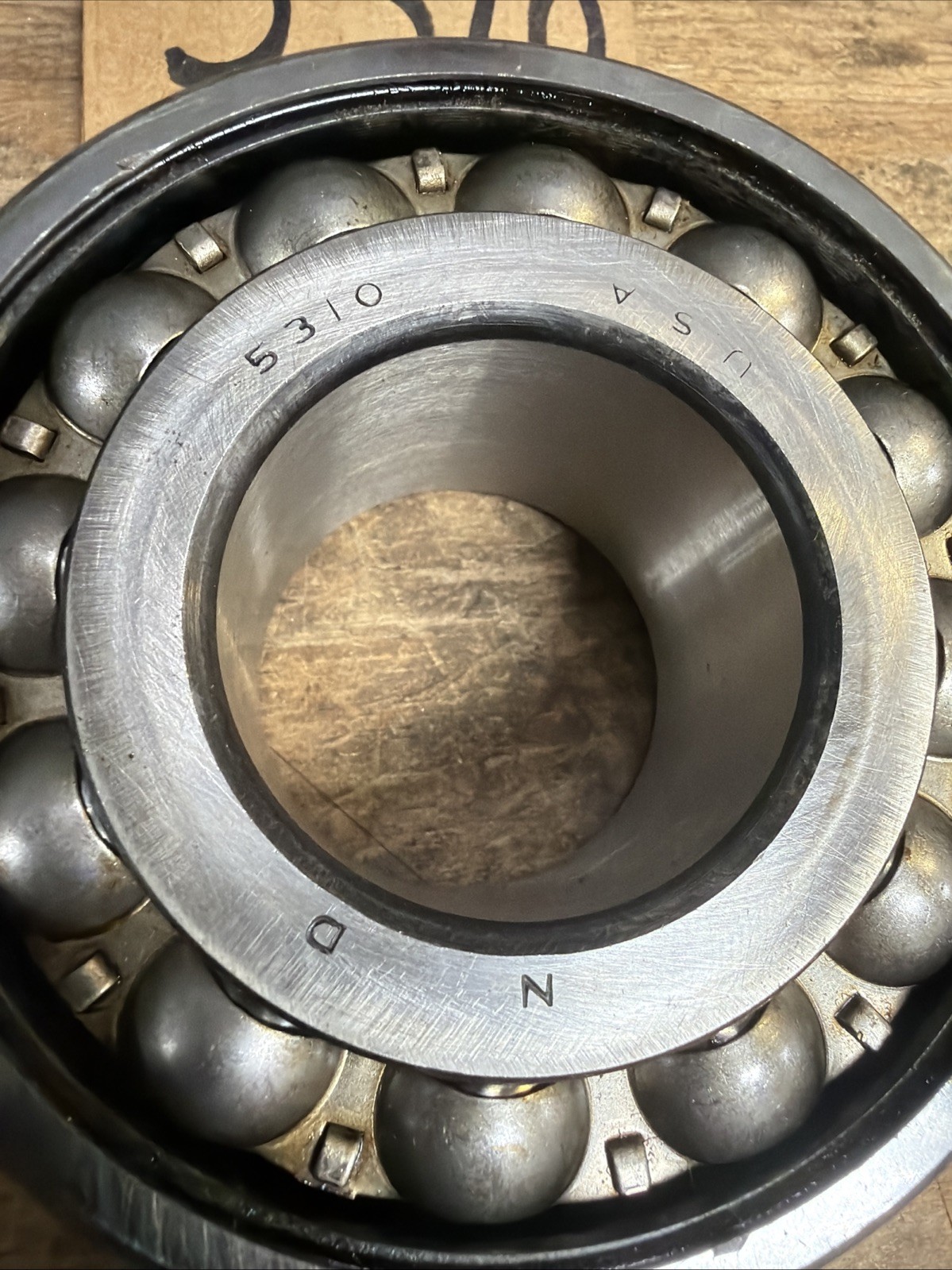 New Departure 5310 Double Row Ball Bearing Axis Angular 50mm Bore (h20)