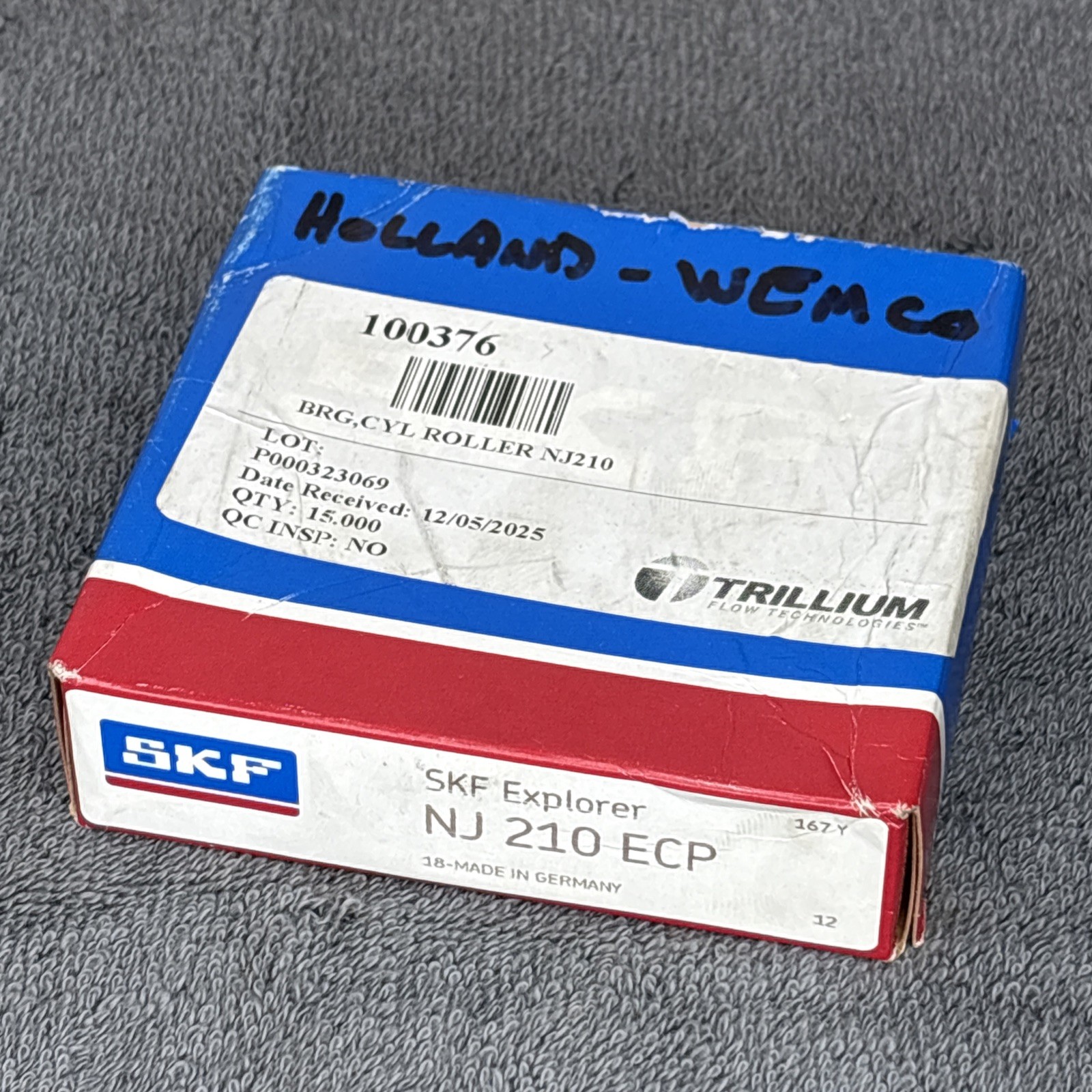 SKF NJ 210 ECP Cylindrical Roller Bearing New Old Stock SEALED 50x90x20MM
