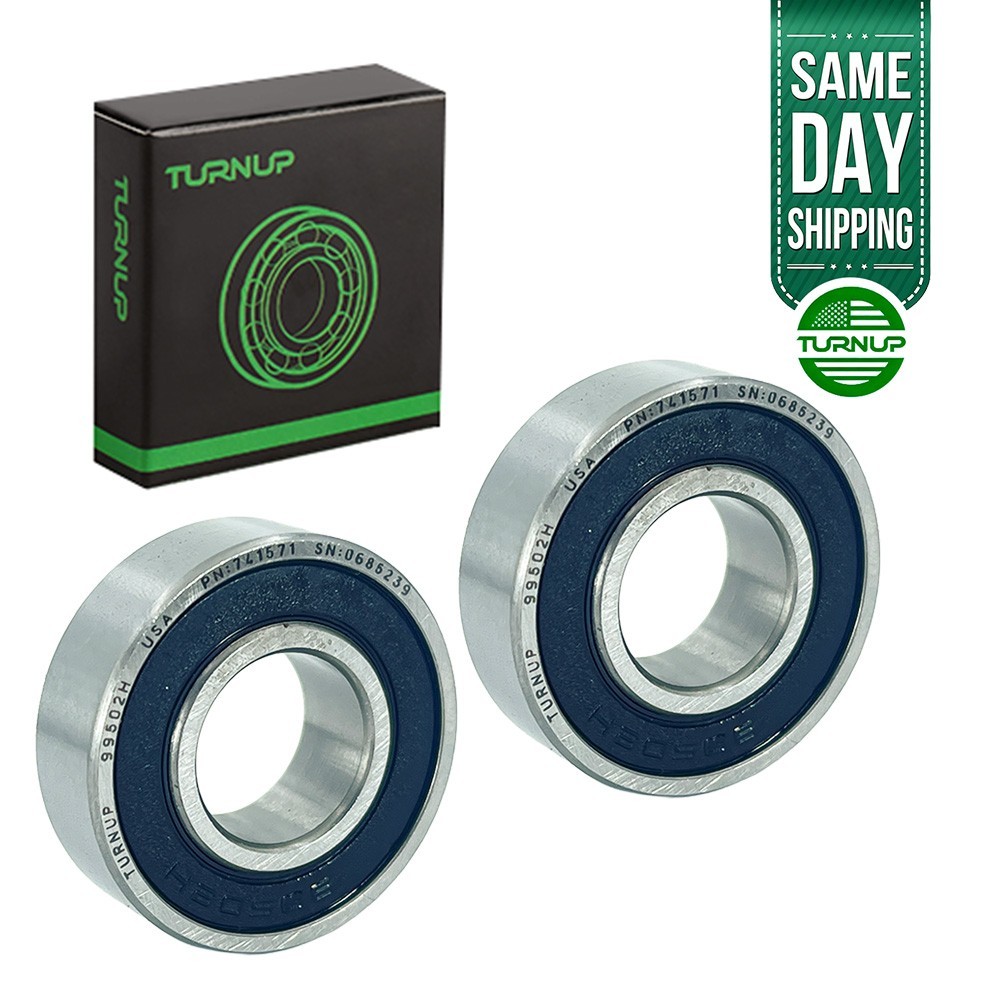 2Pcs TURNUP 99502H 3/8×13/16×1/2 Inch High Speed Double Side Shield Mini Ball Be