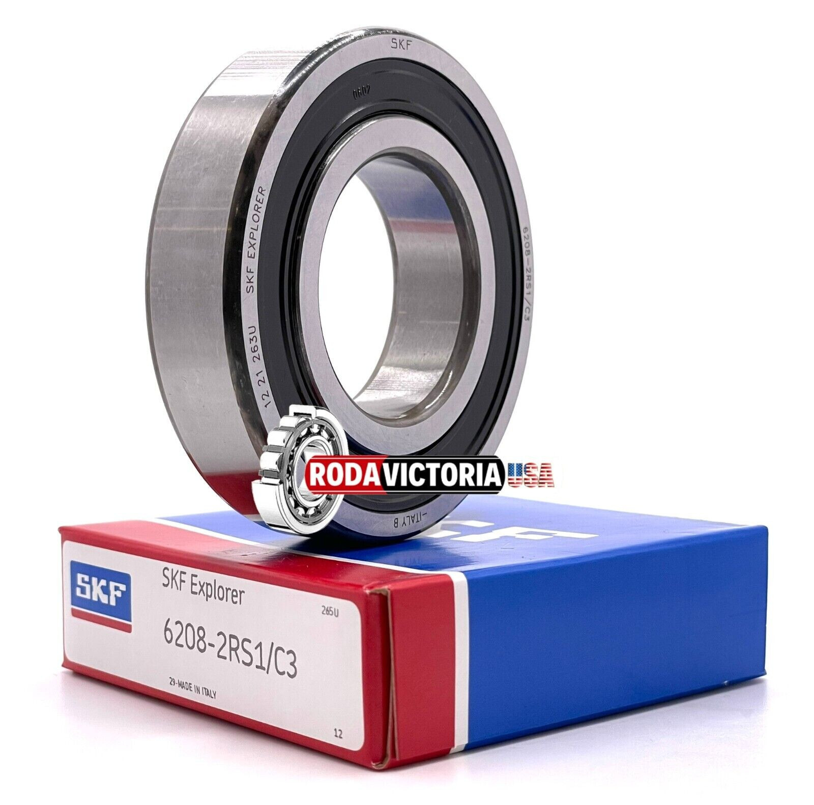 SKF 6208-2RS1 C3 Deep Groove Ball Bearing 40x80x18 (mm) SAME DAY SHIPPING SKF