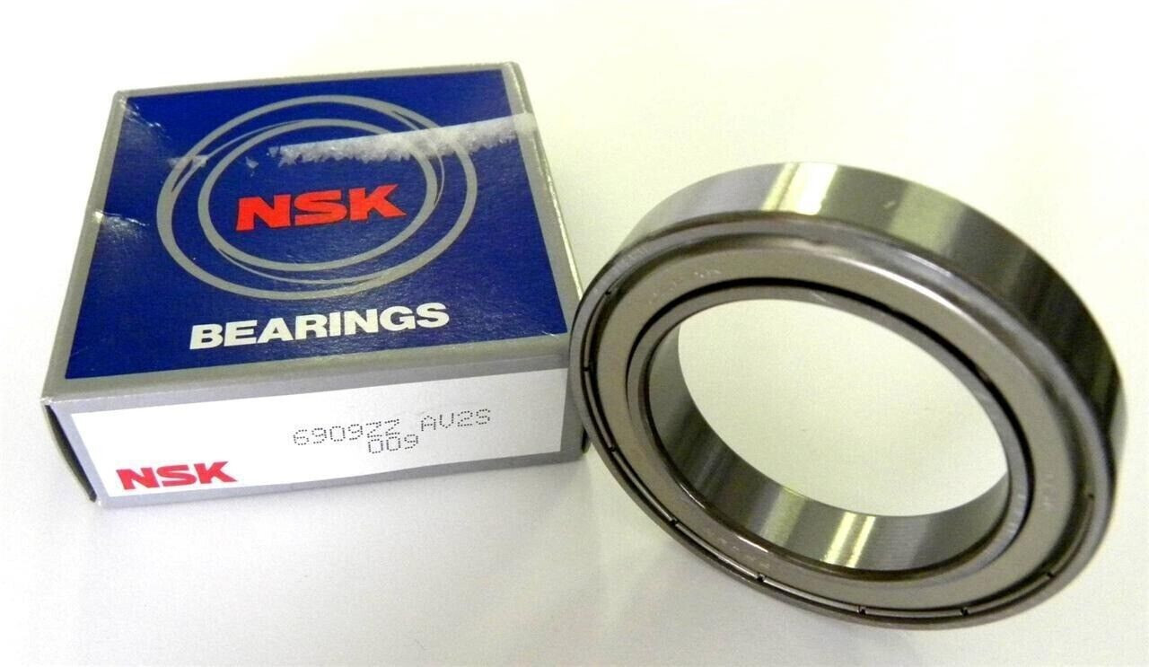 NSK 6909 ZZ DEEP GROOVE BALL BEARING, METAL SHIELDED 45x68x12mm 61909 ZZ NSK