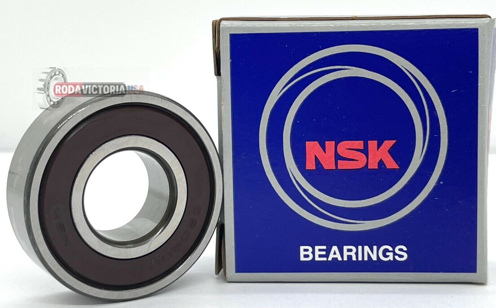 NSK 6202 DDU Deep Groove Ball Bearing, Rubber Sealed 15x35x11mm 6202 2RS