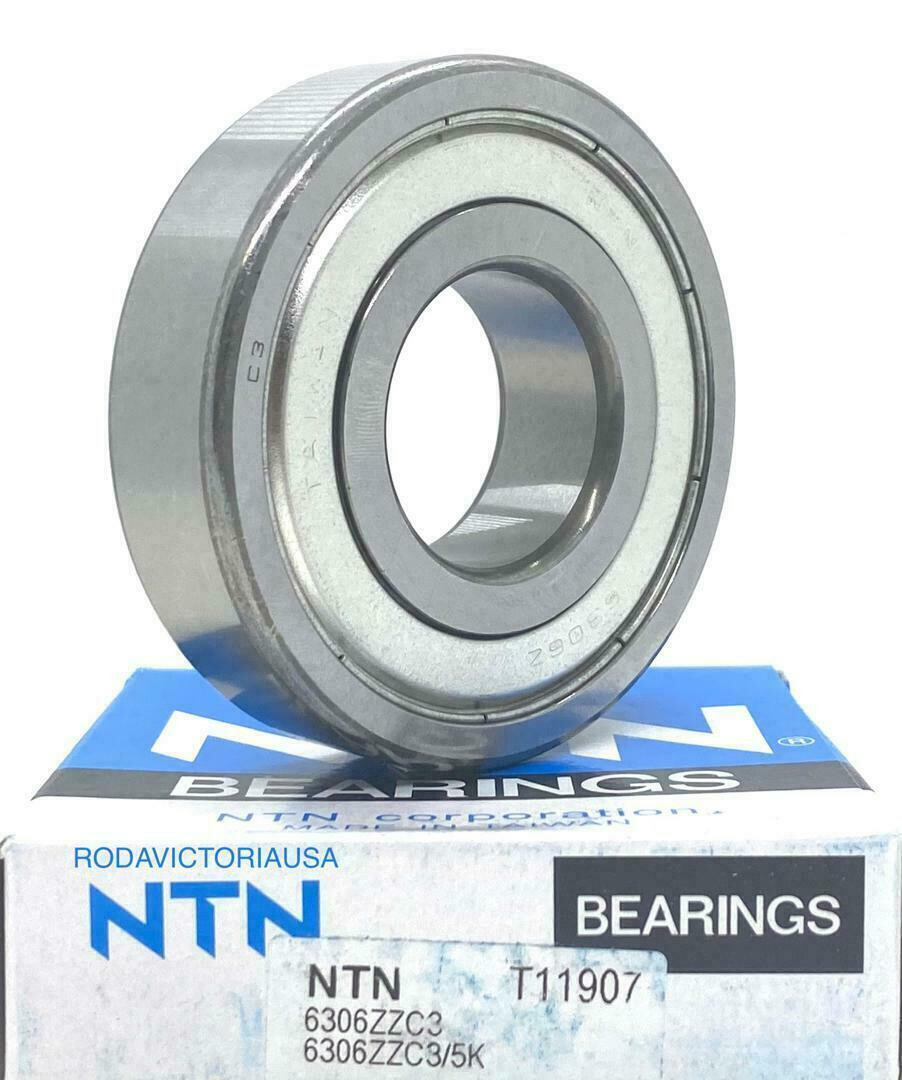 NTN 6306ZZC3 BEARING METAL SEALED 6306 ZZC3 6306ZZ 30x72x19 mm SAME DAY SHIPPING