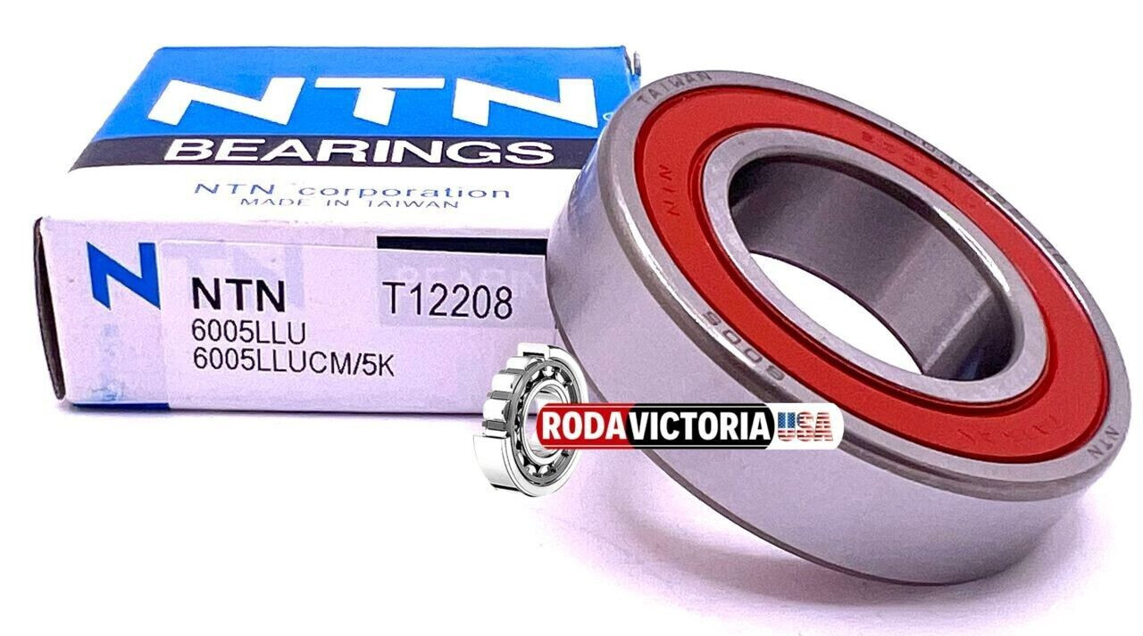 NTN 6005 LLU DEEP GROOVE BALL BEARING, RUBBER SEALED 6005 2RS LLB DDU 25x47x12mm