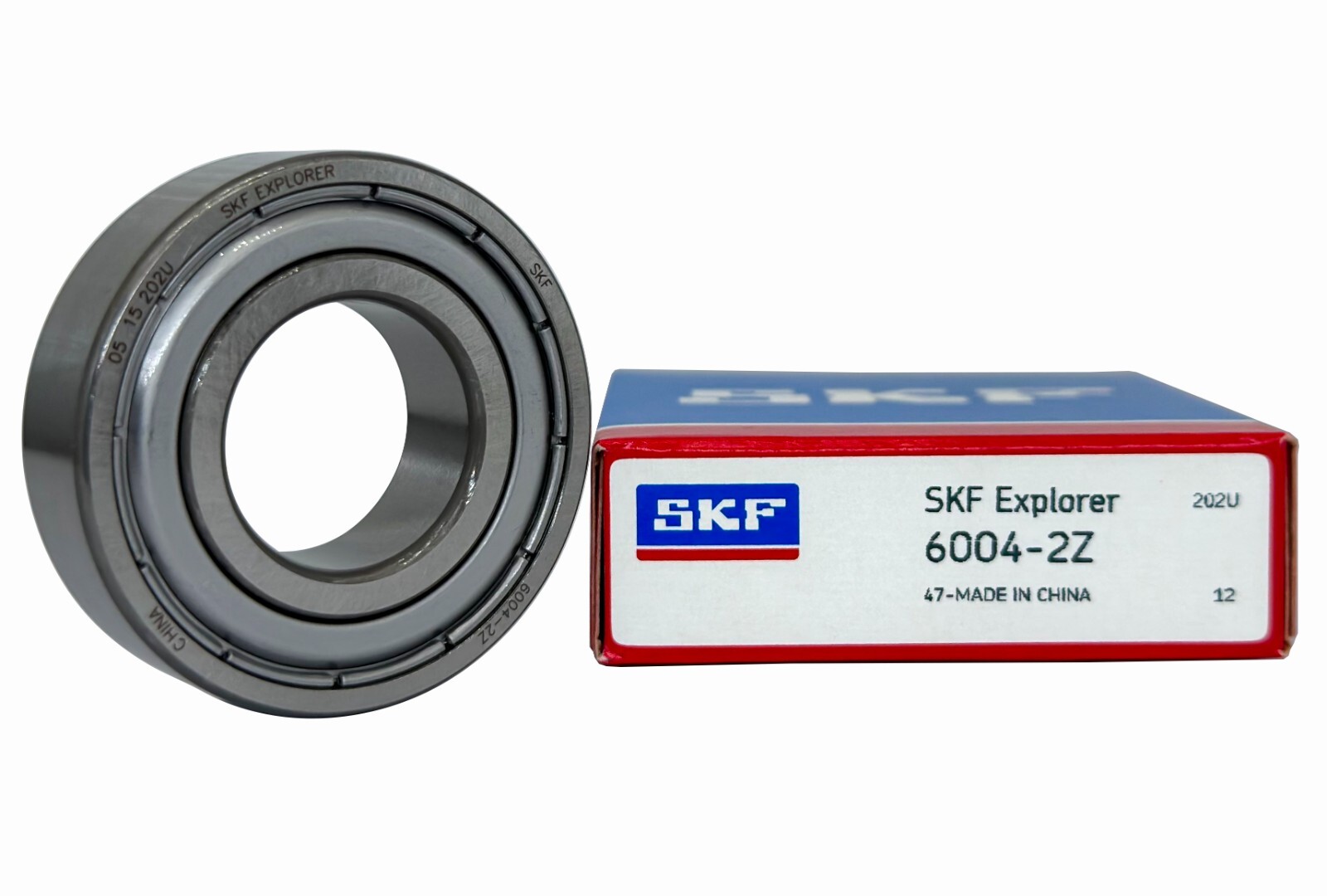 (10PACK) SKF 6004-2Z 20X42X12MM Double Metal Seal Bearings