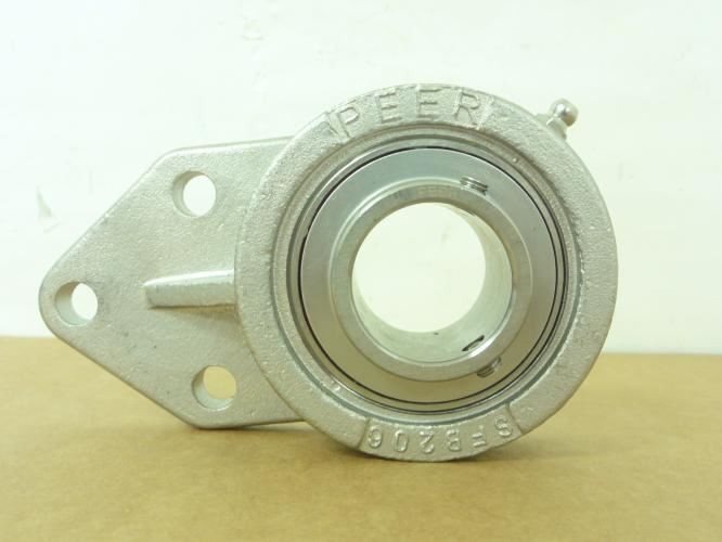 194052 New-No Box; Peer SSUCFB206-19 Flange Mount Bearing; 1.1875″ID