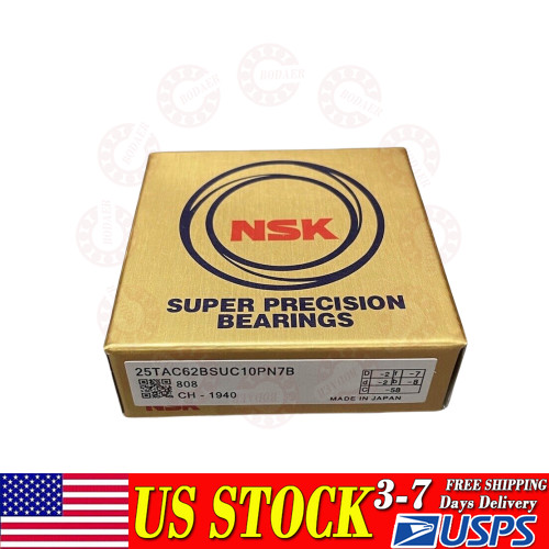 NSK 25TAC62BSUC10PN7B super precision bearing (25TAC62B) 25mm ID x 62mm OD