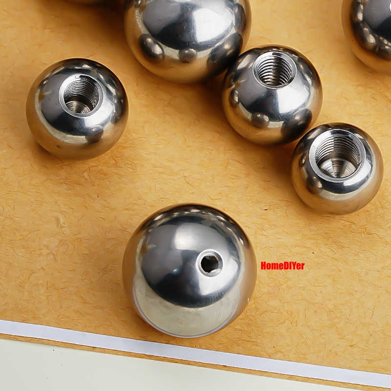 Round Ball 304 Stainless Steel Blind Hole Balls Threaded M2 M3 M4-M12 Ø 5mm~25mm