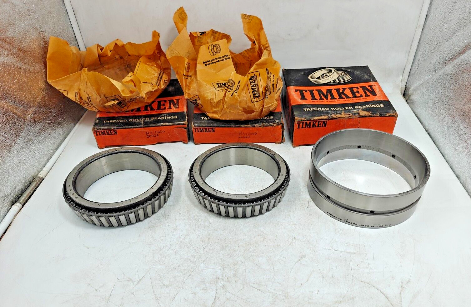 NA48686 / 48620D Timken NEW Tapered Roller Bearing Double Row Cup & Two Cones